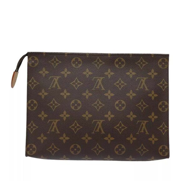 AUTHENTICITY GUARANTEED LOUIS VUITTON Monogram Poche Toilette Pouch - Picture 2 of 16